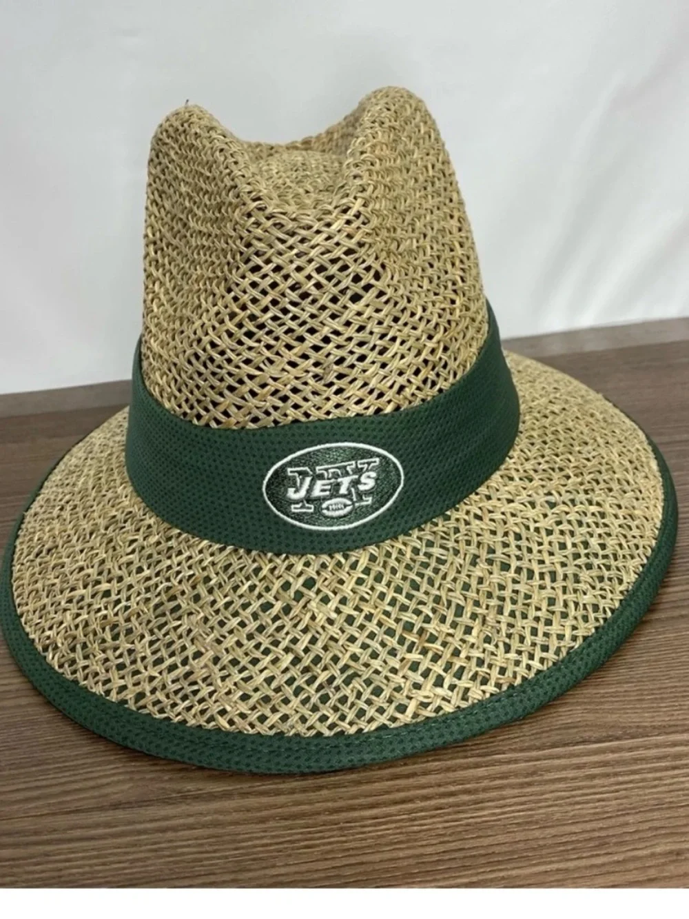 NWT New York Jets Straw Bucket Hat New Era Unisex